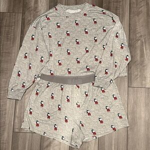 American Eagle Women’s Plush PJ Set - XL